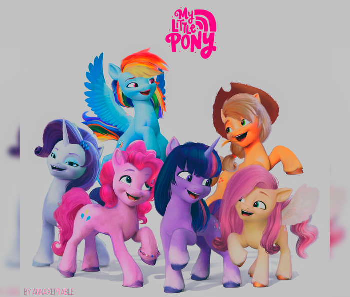 ane 6  G5,  Rainbow Dash, Twilight Sparkle, Applejack, Rarity, Pinkie Pie, Fluttershy, My Little Pony