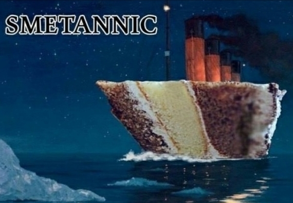 I go to bed hungry - Hunger, Cake, Vessel, Titanic, Sour cream, Picture with text, Repeat