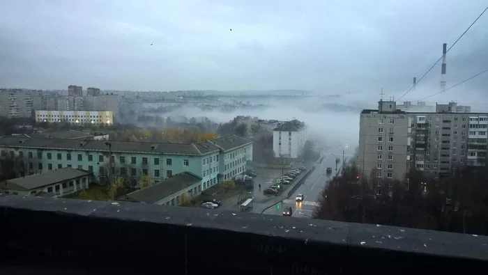 Murmansk - My, Murmansk, Town, Weather, Fog