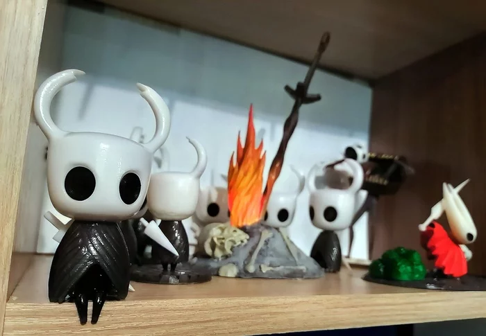 A small Hollow Knight crossover with Dark Souls - My, Hollow knight, Dark souls, Games, 3D печать, Needlework without process, Figurines, Longpost