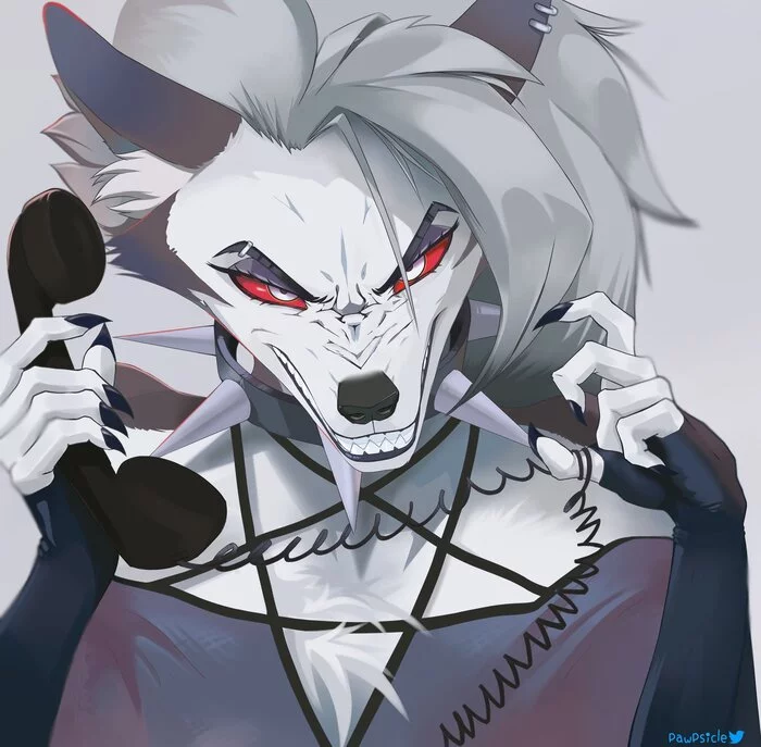 You pissed off the dog - Furry, Furry art, Helluva boss, Loona, Furry canine