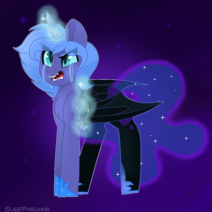   My Little Pony, Ponyart, Princess Luna, Nightmare Moon