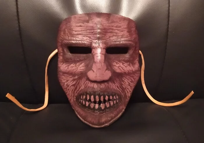 Leather mask - My, Handmade, Leather products, Accessories, Natural leather, Craft, Leather, Mask, Masquerade, Longpost