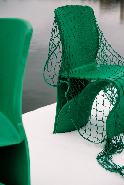 Stylish chair made from recycled fishing nets - Scientists, Ecology, Garbage, Waste recycling, Ocean, Chair, Design, Longpost