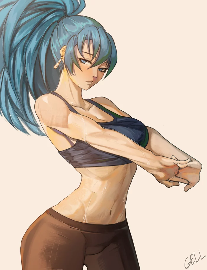 Leona Heidern - Anime, Anime art, Leona heidern, The king of fighters, Art, Girls, Games