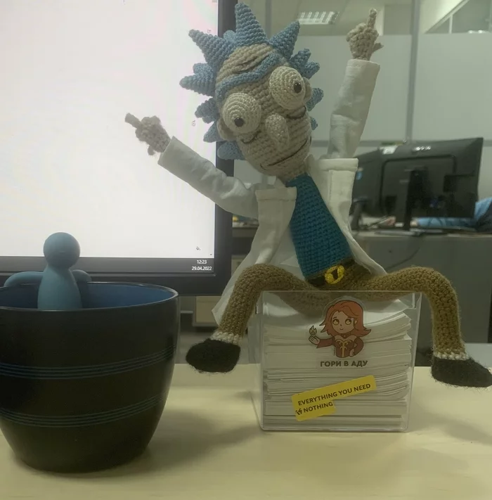 I have a favorite toy - Rick - My, Rick and Morty, Knitted toys
