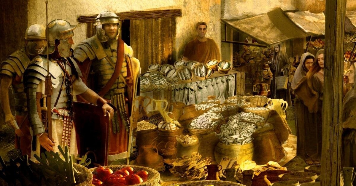 Каким растением натирали столы древние римляне. Римские хлебопекарни древний Рим. Рынок в древнем Риме. Трапеза в древнем Риме. Еда в древнем Риме.