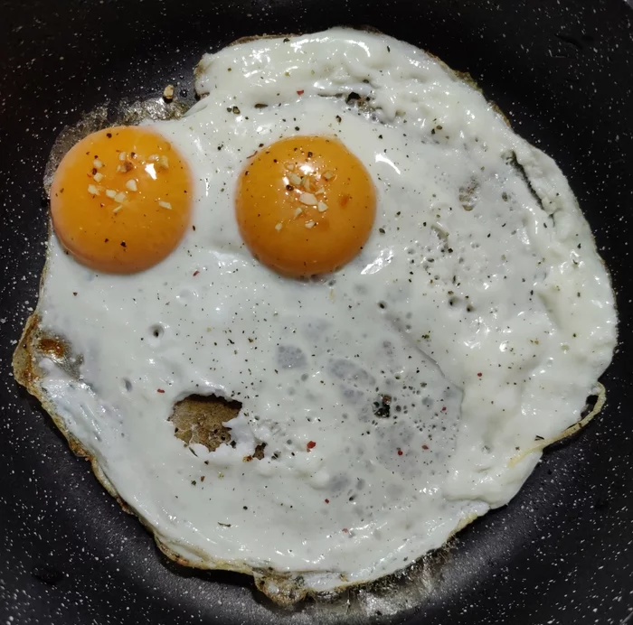 Morty? - My, Omelette, Food, Coincidence, Pareidolia, Rick and Morty