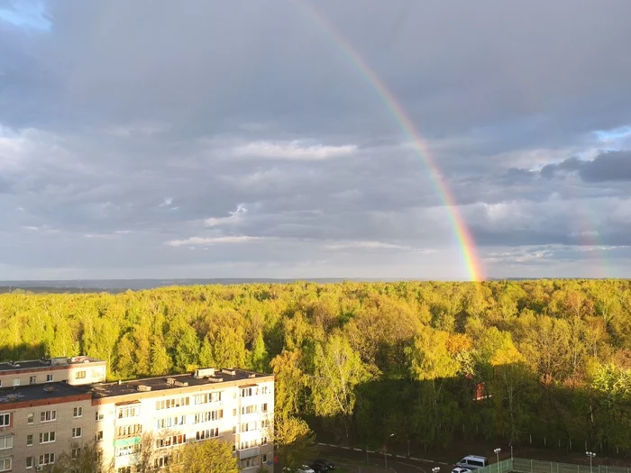 Радуга в Подмосковье - Моё, Радуга, Фотография