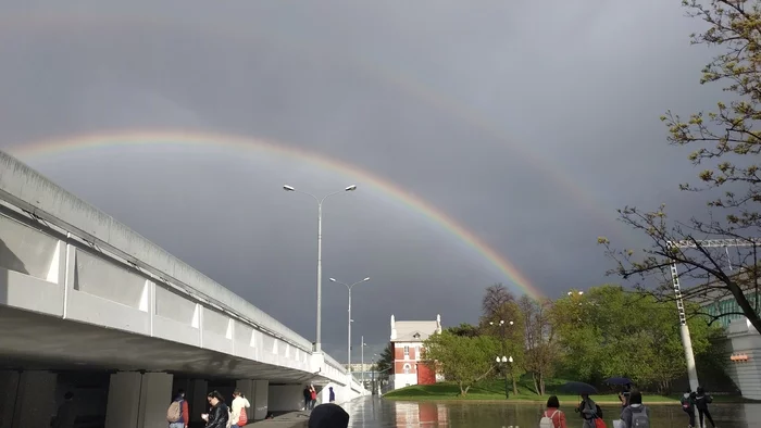 Double Rainbow - My, Double Rainbow, Rainbow, Positive