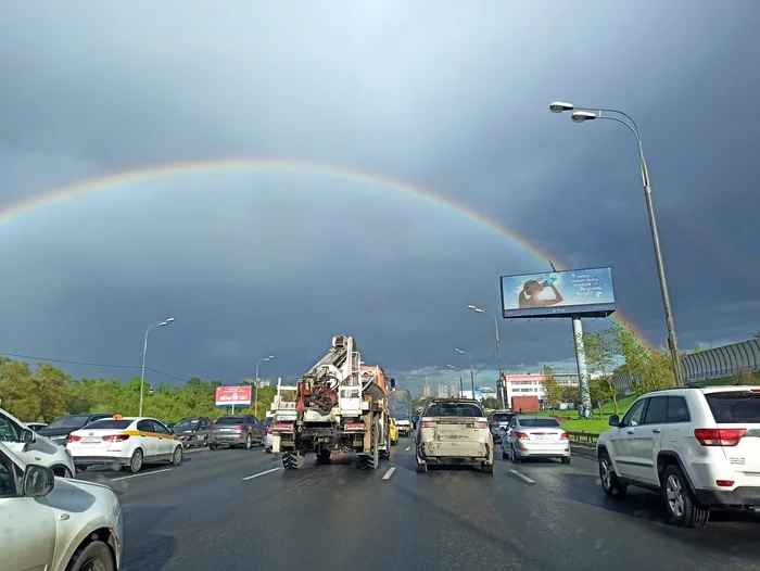 Rainbow - My, Rainbow, Moscow, Double Rainbow