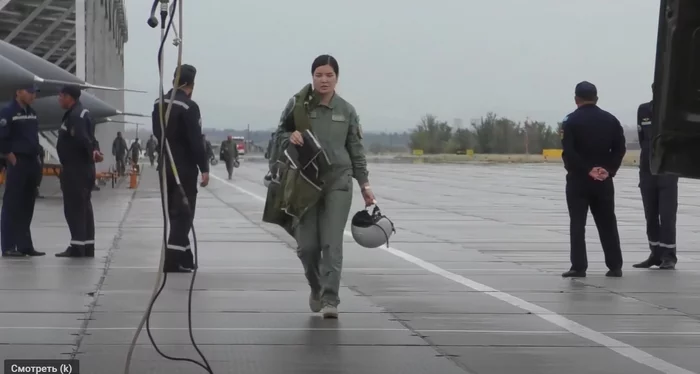 Especially for Kazakhstan. Senior Lieutenant Ardana Botai - Kazakhstan, Su-30cm, Army, Women, Pilot