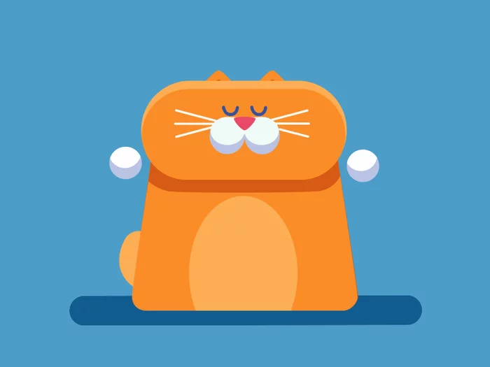 Yoga - My, Yoga, cat, Sport, Cartoons, Milota, Animals, Adobe After Effects, GIF