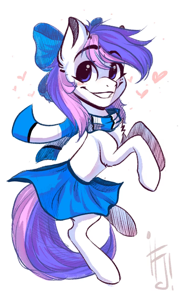 В шарфике - My Little Pony, PonyArt, Original Character, Falafeljake