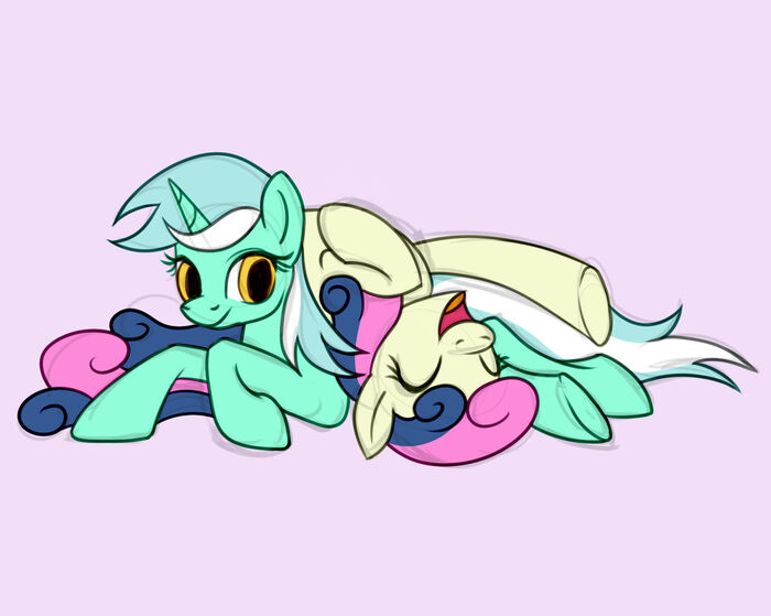    My Little Pony, Ponyart, Lyra Heartstrings, Bon Bon