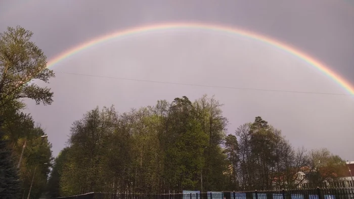 05/13/22. Mytishchi. Rainbow. beauty of nature - My, Rainbow, Mytischi, beauty of nature