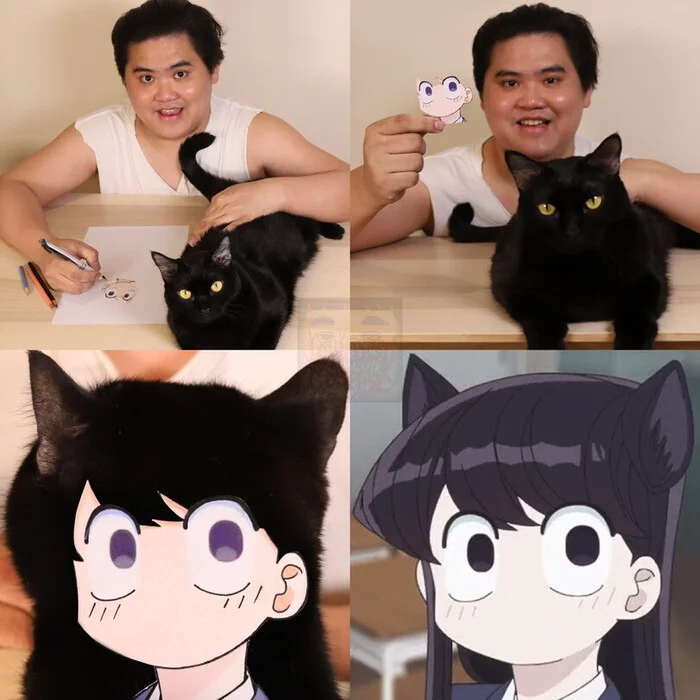 The shameless exploitation of the cat continues - Lowcost cosplay, cat, Anime, Komi-san wa comyushou desu