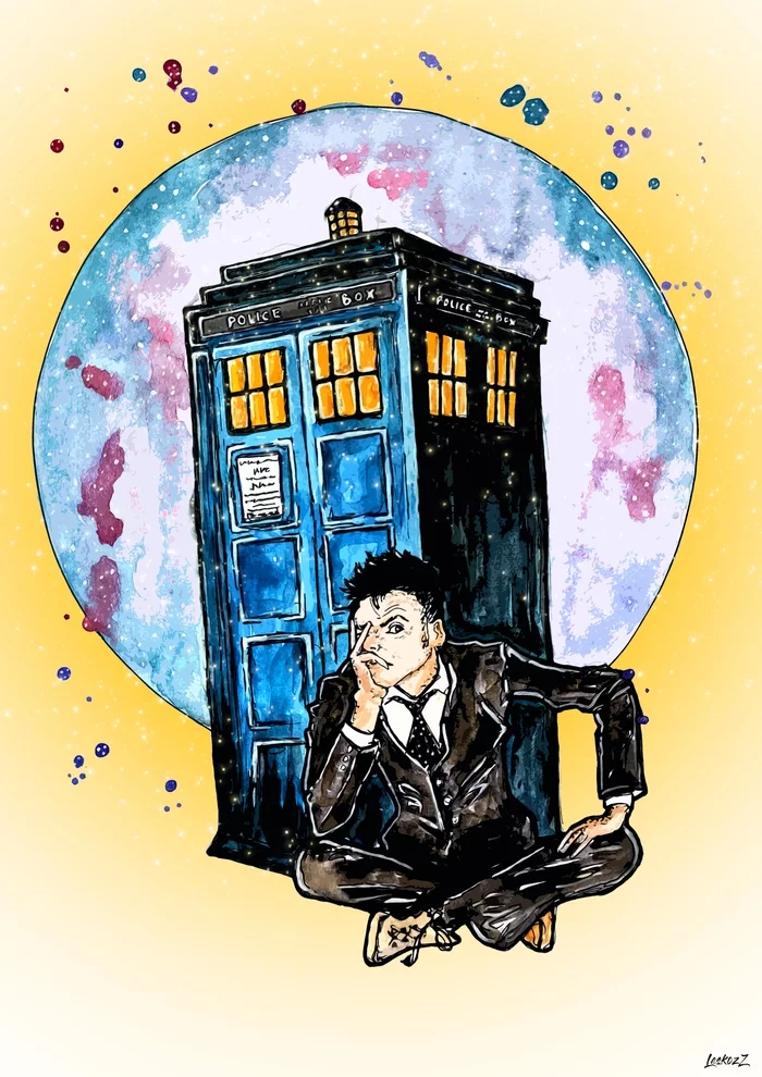 Doctor Who - My, Art, Drawing, Doctor Who, TARDIS, Quotes, Illustrations, Characters (edit)