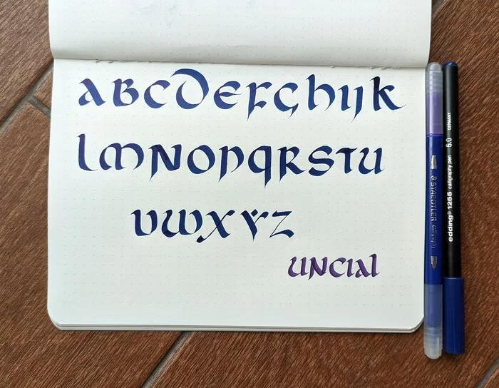 Uncial by Solis Scriptorivm - My, Calligraphy, Lettering, Marker, Font, Youtube, Practice, Video