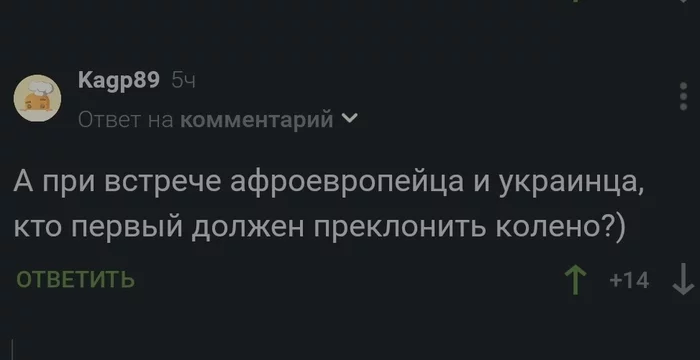 Способ схлопнуть вселенную - Скриншот, Комментарии на Пикабу, Black lives matter, Украинцы, Политика, Негры, Юмор