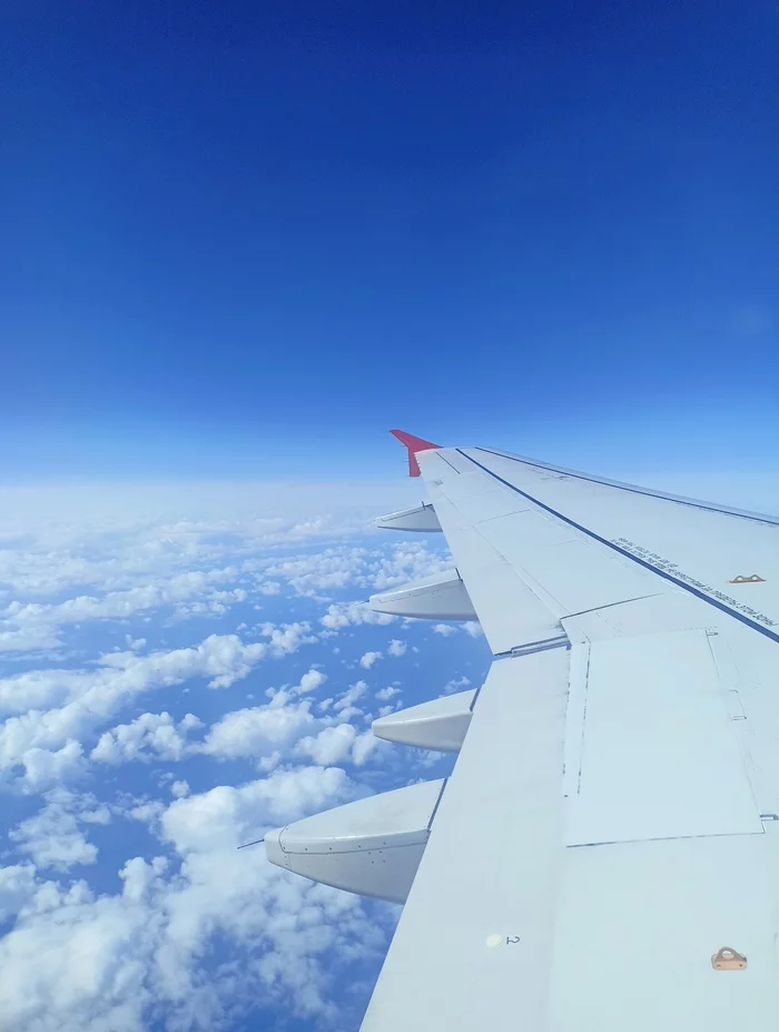 Under the wing of an airplane... 2 - My, Airplane, Flight, Sky, Wings, Longpost