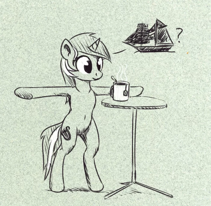 Tea Pose - My little pony, Lyra heartstrings, El-Yeguero