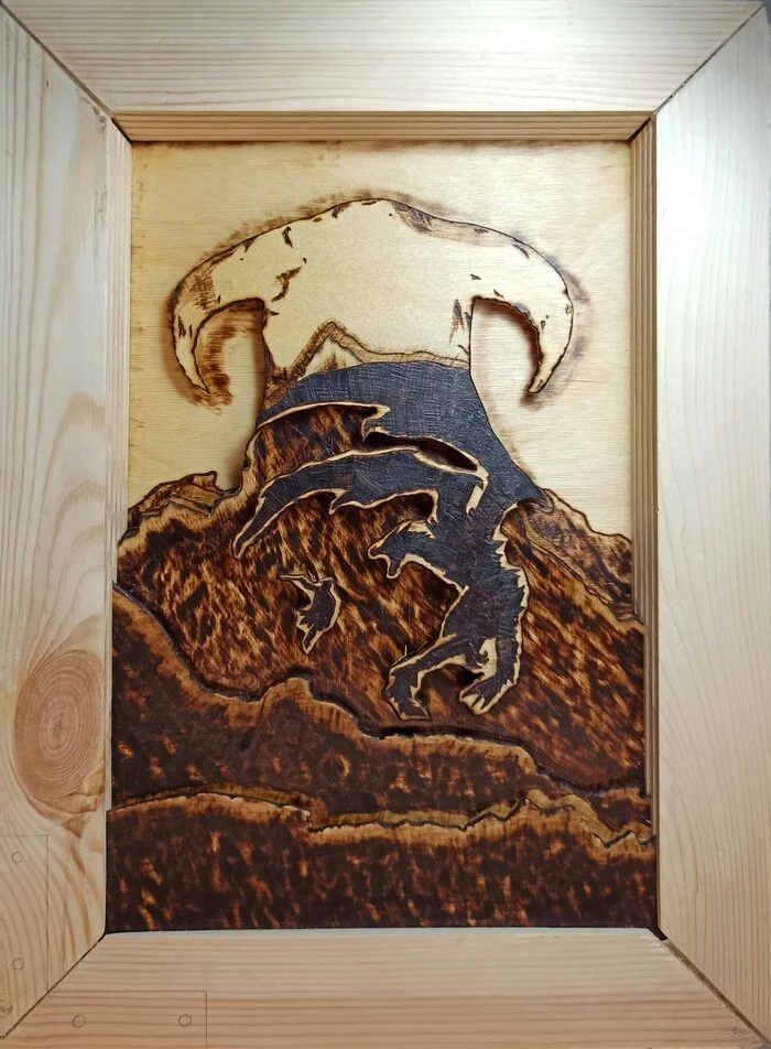 Burnout 3 - My, Pyrography, Woodworking, Needlework without process, Longpost, Video