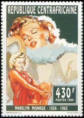 Marilyn Monroe on postage stamps (CV) Series Magnificent Marilyn - 992 issue - Cycle, Gorgeous, Marilyn Monroe, Actors and actresses, Celebrities, Stamps, Blonde, Collecting, Philately, Girls, 1995