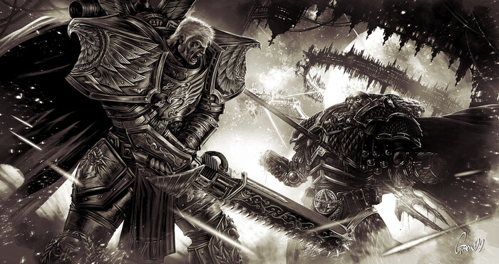    ...  ... Warhammer 40k, Wh Art, Rogal Dorn, Alpharius, Warhammer 30k, Warhammer, Horus Heresy