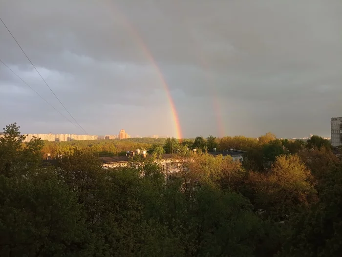 Rainbow - Моё, Радуга, Позитив, Природа, Мобильная фотография