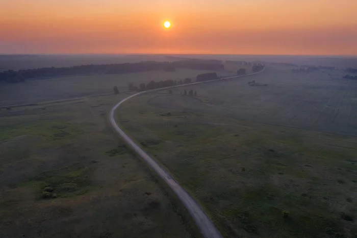 Zauralye - Trans-Urals, Kurgan region, Kataysk, The nature of Russia, Travel across Russia, Road, The photo