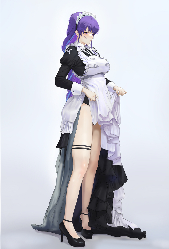 Raiden Maid Genshin Impact, Raiden Shogun (Genshin Impact), , , , Anime Art, , 