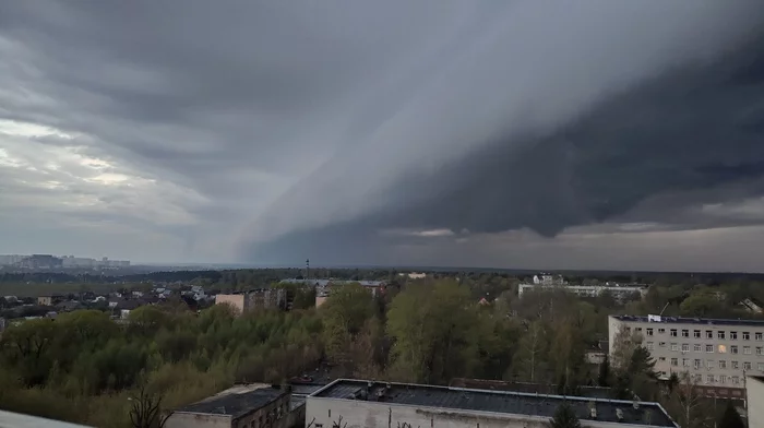 Перед дождем - Моё, Дождь, Мобильная фотография, Облака, Небо