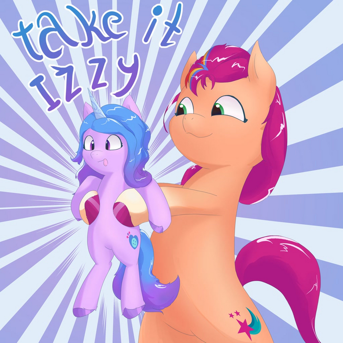 Take it Izzy! My Little Pony, Izzy Moonbow, Sunny Starscout