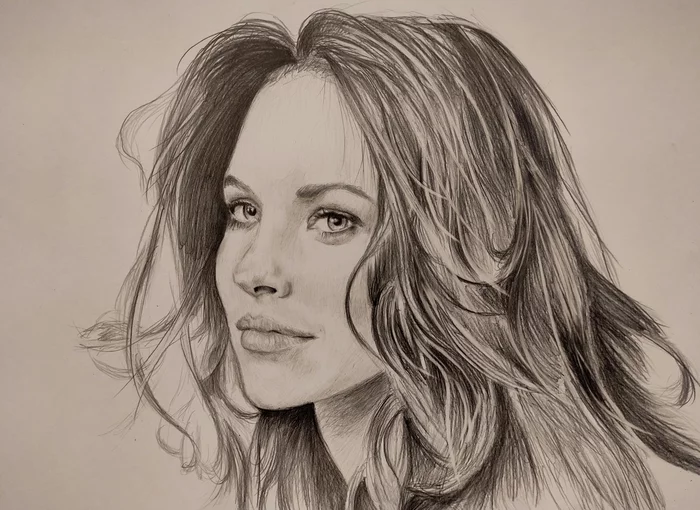pencil drawing - My, Pencil drawing, Evangeline Lilly, Creation, Sketch, Girls, Portrait