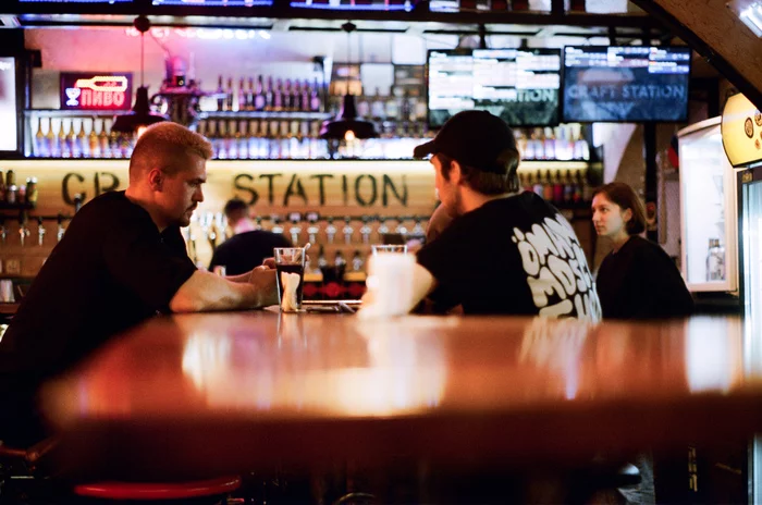 In the bar - My, The photo, Moscow, Film, Bar, Beer, Kodak