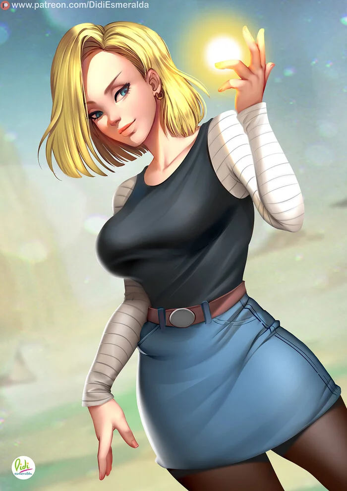 Android 18 - Art, Anime, Anime art, Dragon ball, Dragon ball z, Android 18, Girls, Didi-Esmeralda, Longpost