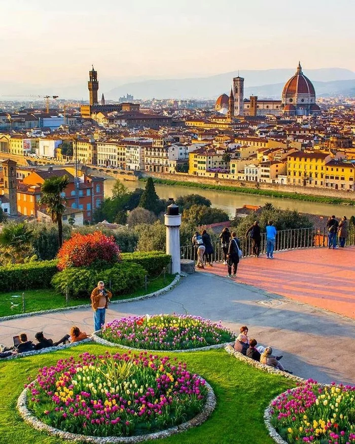 Evening in Florence - The photo, beauty, Italy, Town, Florence