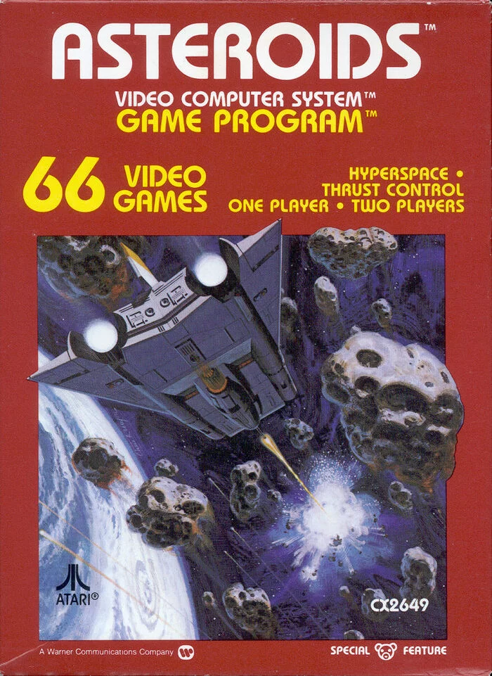 #42 Asteroids Review (1979) - Video game, Retro Games, Overview, Space, Asteroid, Longpost