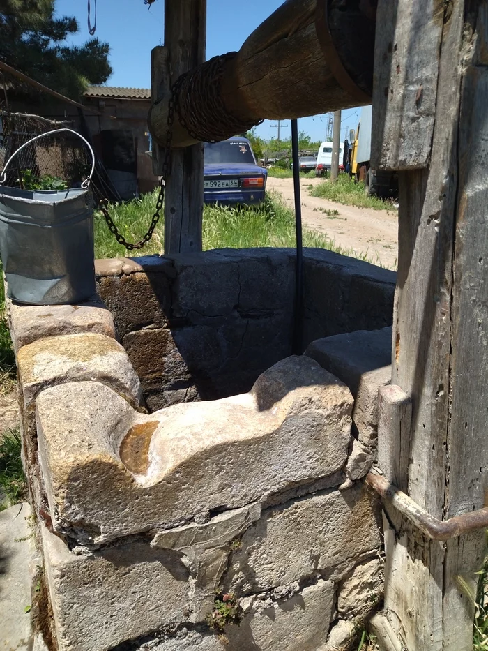 Well - My, A rock, Well, Drinking water, Bucket