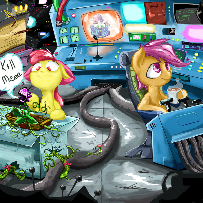    My Little Pony, Ponyart, Sweetie Belle, Scootaloo, Applebloom