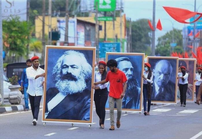 Ситуация на Шри-Ланке - Шри-Ланка, Протест, Левые, Ленин, Карл Маркс, Фридрих Энгельс, Политика