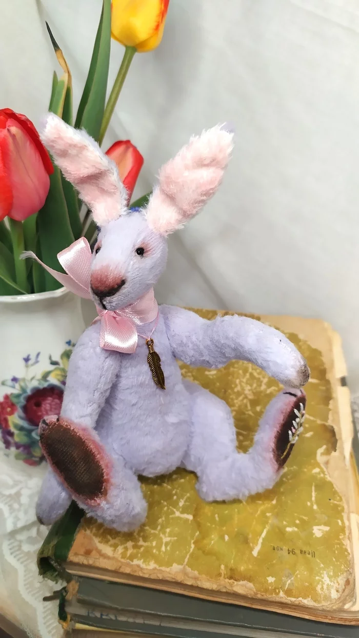 Rabbit Rufus - My, Teddy's friends, Toys, Interior toy, Rabbit, Hare, Longpost