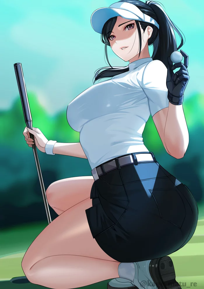 Anime Art - Anime, Anime art, Original character, Art, Girls, Golf