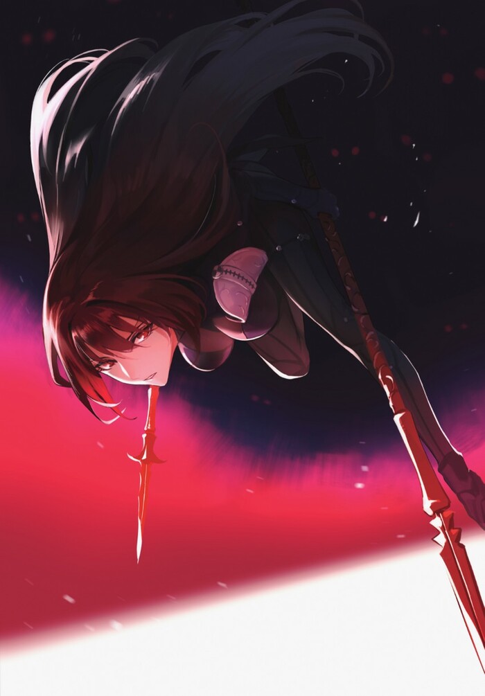 Shishou , Anime Art, Fate, Fate Grand Order, Scathach, 