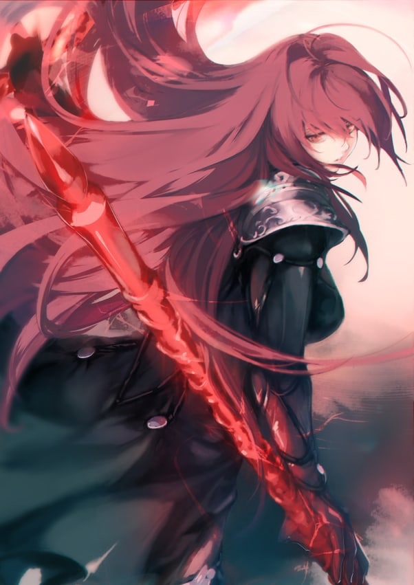 Shishou - Anime, Anime art, Fate, Fate grand order, Scathach, Longpost