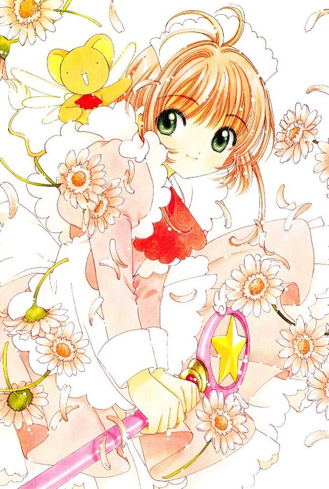 Оф. арты Cardcaptor Sakura - Аниме, Anime Art, Cardcaptor Sakura, Kinomoto Sakura, Kero, Длиннопост