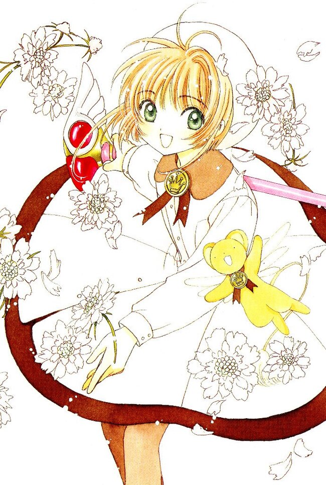 Оф. арты Cardcaptor Sakura - Аниме, Anime Art, Cardcaptor Sakura, Kinomoto Sakura, Kero, Длиннопост