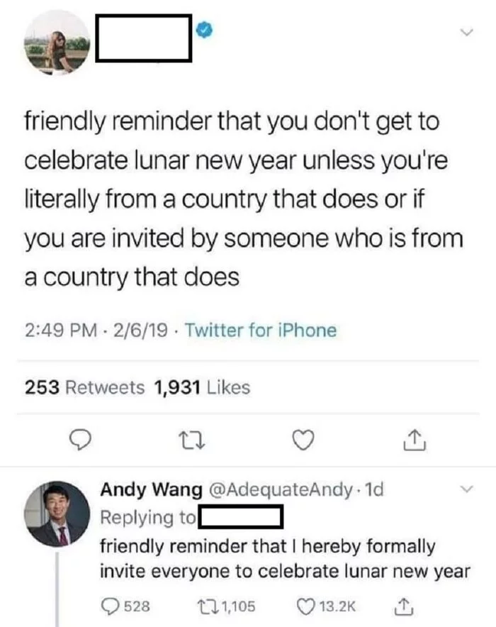 I regretted the holiday - Screenshot, Twitter, Comments, Lunar New Year