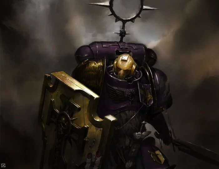 They shall be my finest warriors, these men who give of themselves to me. - Арт, Artstation, Wh Art, Warhammer 40k, Primaris Space Marines